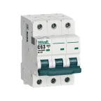 Выключатель автоматический 3P кривая C 63A 10кА ВА-105