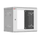 Шкаф телекоммуникационный настенный разборный 9U (600х450) дверь стекло, Astra A Basic