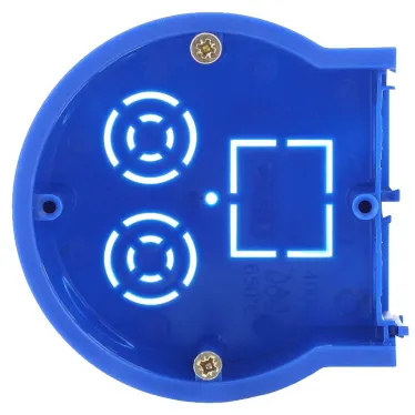 Подрозетник концевой UniPost 68х45мм для твердых стен синий IP30 (160/3200)