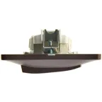 Выключатель одноклавишный, схема 1 антрацит в сборе