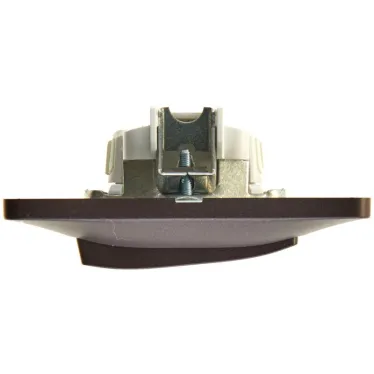 Выключатель одноклавишный, схема 1 антрацит в сборе