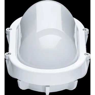 Светильник светодиодный ДБП-8w 4000K 560Лм IP65 овальный металлический белый