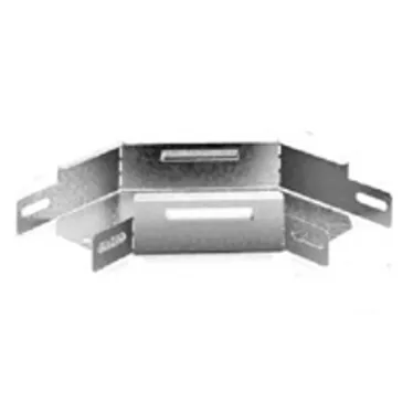 Угловой соединитель плоский 90 град. к лотку 200х80, толщина 1,0 мм, Сендзимир цинк