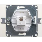 GLOSSA Розетка компьютерная RJ45 категория 5E перламутр в рамку