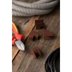 Угол внутренний (16х16) (4 шт) Plast под темное дерево