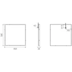 Светодиодный светильник Diora Office IP65 38/4200 opal 4200лм 38Вт 4000K IP65 0.8PF 80Ra Кп«1