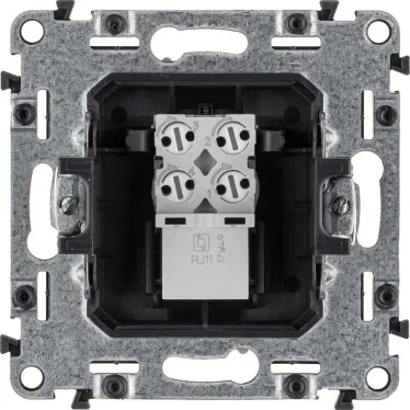 Valena ALLURE Розетка телефонная RJ11 с лицевой панелью слоновая кость