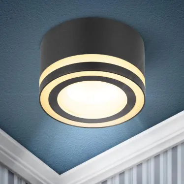 Светильник встраиваемый под лампу GX53 DK113 BK черный