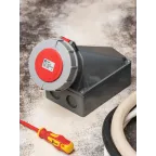 Розетка стационарная наружная 1342 3Р+РЕ 63А 380В IP67 PROxima