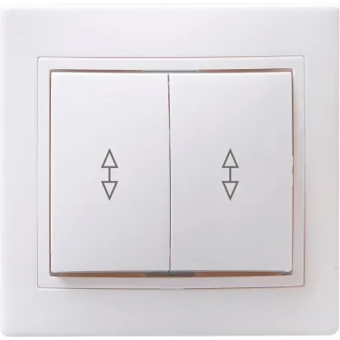 ВСп10-2-0-КБ Выключатель 2кл проход. 10А КВАРТА (белый)