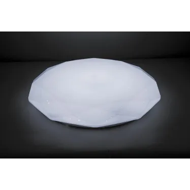 Светильник светодиодный ДБО-36w матовый с эффектом Звездного неба регулировкой цветовой температуры 3000-6500К светового потока max 2900Лм и режима освещенности с пультом управления и таймером выключения