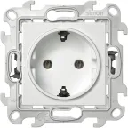 Розетка 2К+З без защитных шторок Push@Go, белый