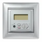 VALENA Рамка 1 пост горизонтальная алюминий