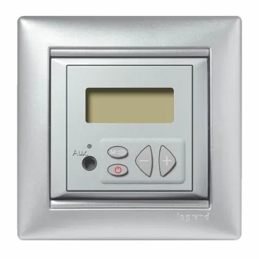 VALENA Рамка 1 пост горизонтальная алюминий