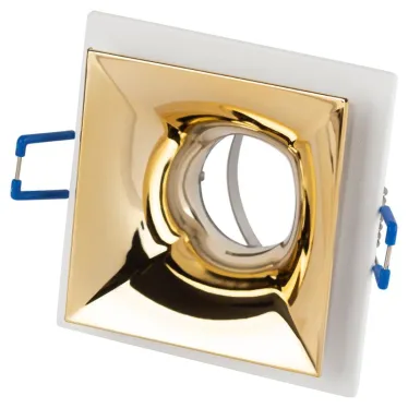 Встраиваемый светильник декоративный KL102 WH/GD MR16 GU5.3 белый золото