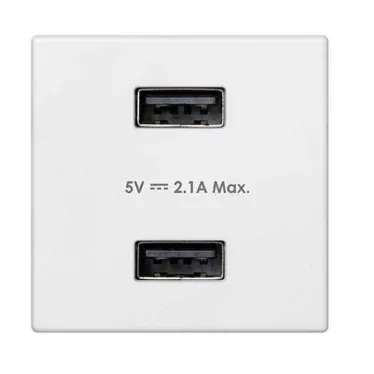 Connect Белый Зарядное устройство 2хUSB, К45 5В, 2.1А