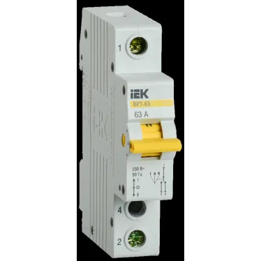 Выключатель-разъединитель трехпозиционный ВРТ-63 1P 63А