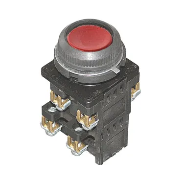 Кнопка КЕ-182/2, красный, 3з+1р, цилиндр, IP54, 10А, 660В