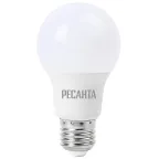                  Лампа светодиодная LL-R-A60-9W-230-4K-E27 (груша, 9Вт, нейтр., Е27) Ресанта
               