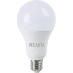                  Лампа светодиодная LL-R-A80-20W-230-4K-E27 (груша, 20Вт, нейтр., Е27) Ресанта
               