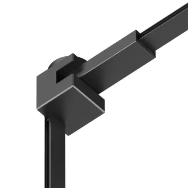 Соединитель угловой 90град. стена-потолок с поворотом трека под произвольным углом для трека Air Base черн. алюм. DENKIRS TR5213-BK