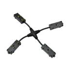                  Коннектор трека SMART гибкий Х-образ. электрический черн. DENKIRS TR2116-BK
               