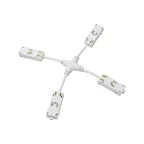 Коннектор трека SMART гибкий Х-образ. электрический бел. DENKIRS TR2116-WH