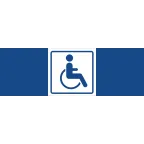                  Знак безопасности NPU-3413.D01''Символ доступ. для инвалидов''
               