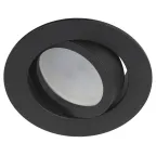                  Светильник встраиваемый  алюминиевый  KL86 BK SET 5 MR16/GU5.3 черный набор 5шт | Б0070927 | ЭРА
               