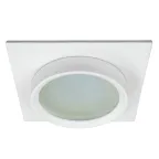                  Светильник ДВО-15w GX53 без лампы квадратный белый IP44
               