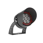 Светильник архитектурный L-industry II 112Вт 12320Лм диаграмма Г10х60 Amber (янтарный) силикатное стекло металл поворотное крепление 220AC IP65 антибликовый козырек