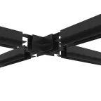 Коннектор трека SMART для ГКЛ/"X/" образный механический черн. DENKIRS TR2114-BK