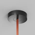 Основание накладное с возможностью размещения блока питания и подачи питания треку-ремню Belty Base D205хH50 мм IP20 черн. алюм. DENKIRS TR5510-BK