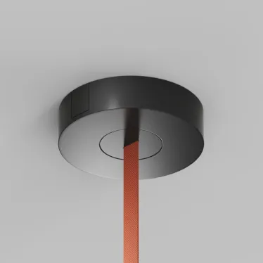 Основание накладное с возможностью размещения блока питания и подачи питания треку-ремню Belty Base D205хH50 мм IP20 черн. алюм. DENKIRS TR5510-BK