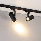 Светильник LGD-URANUS-4TR-R75-18W/25W Warm3500K-MIX BK, 20-50 deg, side holder, 230V, IP20, металл, 5 лет