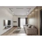 Профиль-трек SMART ONE для натяжных потолков 3 м алюм. черн. DENKIRS TR2023-BK