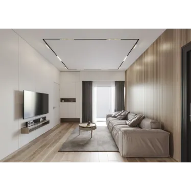 Профиль-трек SMART ONE для натяжных потолков 3 м алюм. черн. DENKIRS TR2023-BK