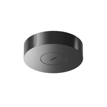 Основание накладное с возможностью размещения блока питания и подачи питания треку-ремню Belty Base D205хH50 мм IP20 черн. алюм. DENKIRS TR5510-BK