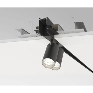 Шинопровод SMART встраиваемый 3 м под ГКЛ черн. DENKIRS TR2013-BK