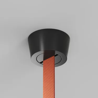 Основание накладное с возможностью подачи питания треку-ремню Belty Base не вмещает блок питания D75хH43 мм IP20 черн. алюм. DENKIRS TR5512-BK