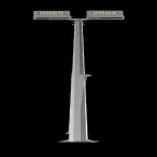 Опора стальная наружного освещения Facette Fold 12м горячее цинкование