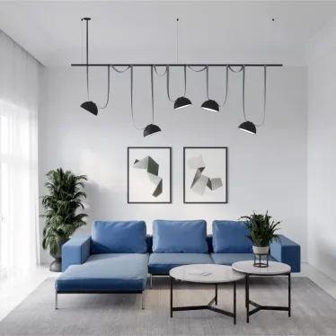 Штанга для трека-ремня Belty Rod 2.5 м IP20 черн. алюм. DENKIRS TR5534-BK