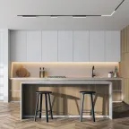 Профиль-трек SLOTT for DENKIRS SMART для натяжных потолков 2 м алюм. черн. DENKIRS TR2014-BK