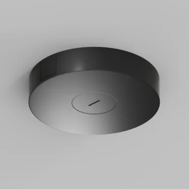 Основание накладное с возможностью размещения блока питания и подачи питания треку-ремню Belty Base D260хH50 мм IP20 черн. алюм. DENKIRS TR5511-BK