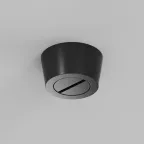 Основание накладное для фиксации трека-ремня Belty Base для создания перегиба под произвольным углом без подачи питания D75хH43 мм IP20 черн. алюм. DENKIRS TR5515-BK