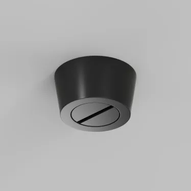 Основание накладное для фиксации трека-ремня Belty Base для создания перегиба под произвольным углом без подачи питания D75хH43 мм IP20 черн. алюм. DENKIRS TR5515-BK