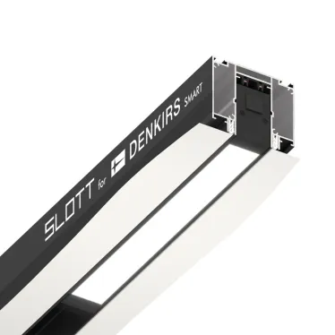 Профиль-трек SLOTT for DENKIRS SMART для натяжных потолков 2 м алюм. черн. DENKIRS TR2014-BK