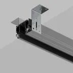 Профиль-трек SMART ONE для натяжных потолков 3 м алюм. черн. DENKIRS TR2023-BK