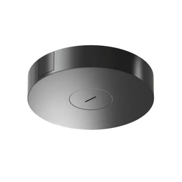 Основание накладное с возможностью размещения блока питания и подачи питания треку-ремню Belty Base D260хH50 мм IP20 черн. алюм. DENKIRS TR5511-BK