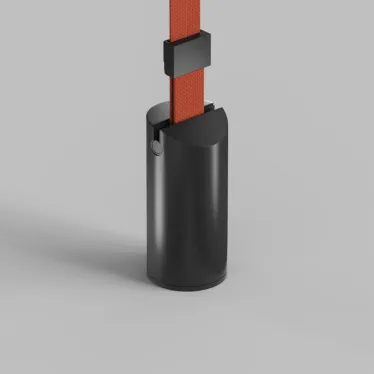 Утяжелитель для отвесногомонтажа трека-ремня Belty Base D60хH130 мм IP20 черн. алюм. DENKIRS TR5516-BK